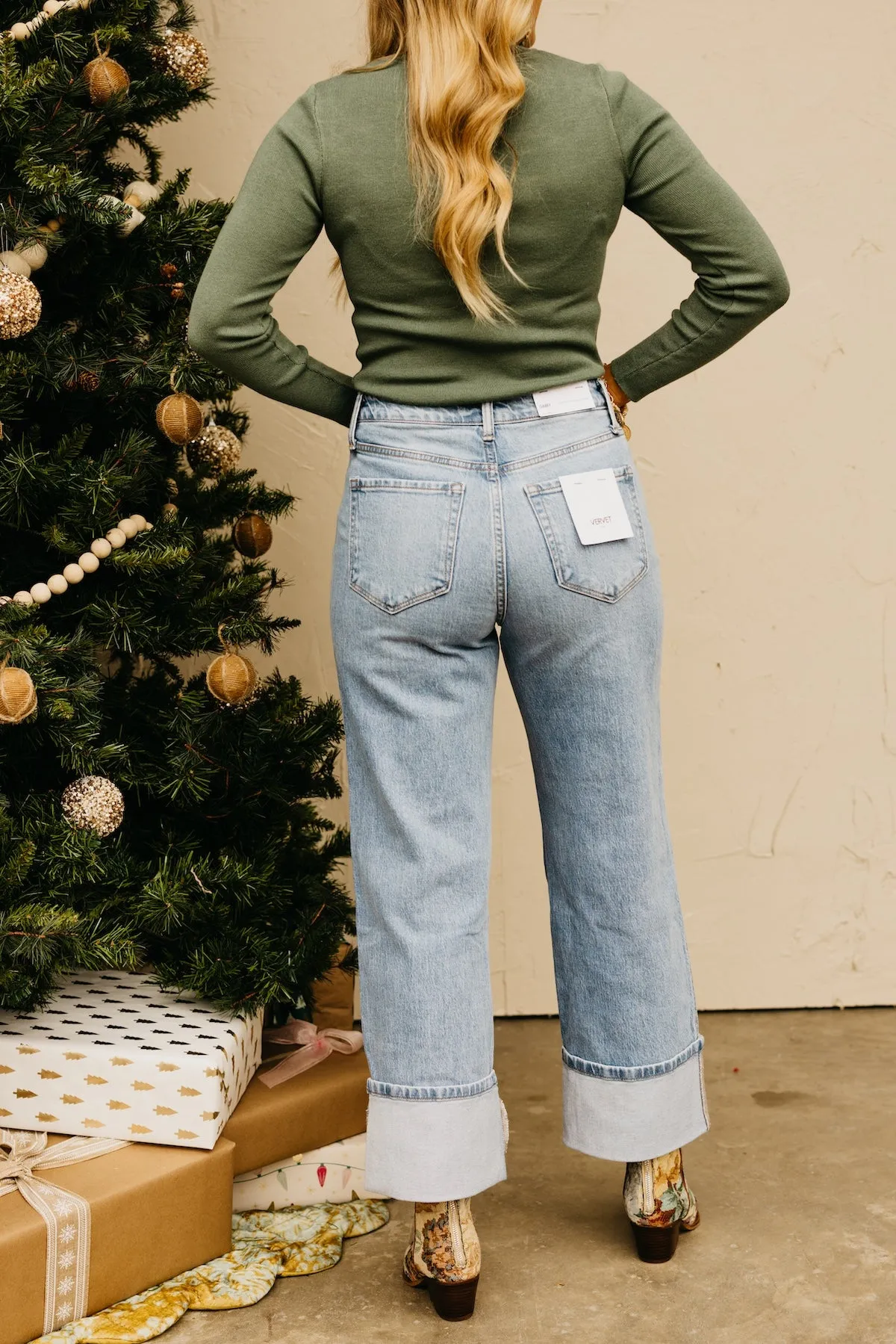 Vervet Denim | The Gabby Cuff Baggy Straight Denim