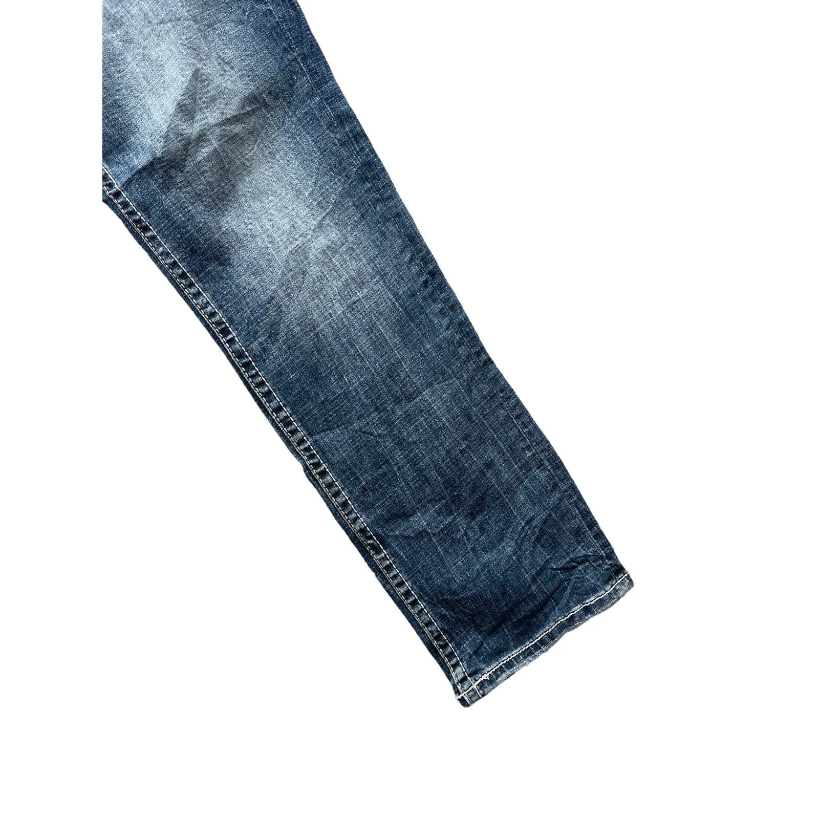 Vintage BKE Men's Jake Straight Fit Indigo Embroidered Denim Pants