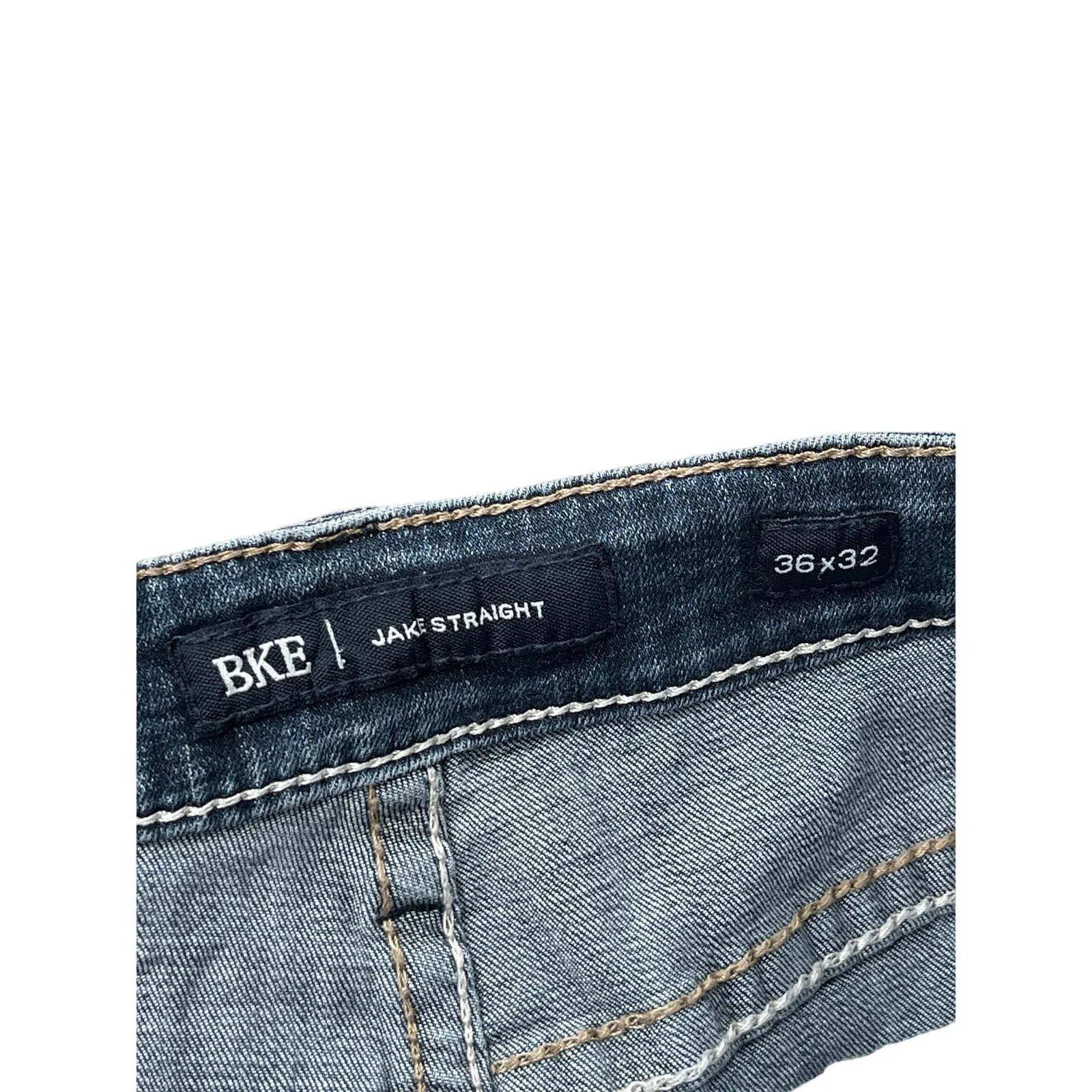 Vintage BKE Men's Jake Straight Fit Indigo Embroidered Denim Pants