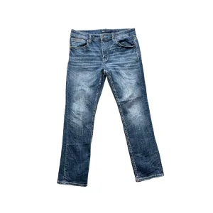 Vintage BKE Men's Jake Straight Fit Indigo Embroidered Denim Pants