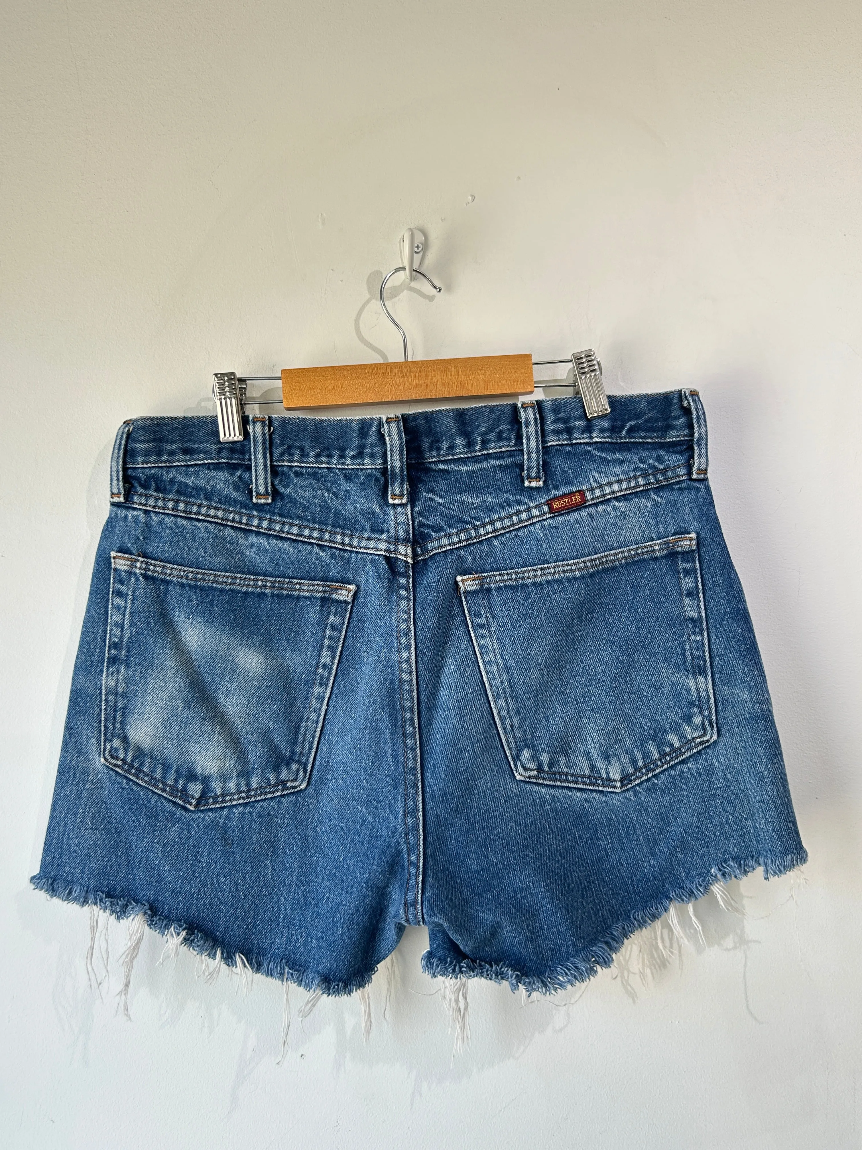 Vintage Rustler Denim Cut-Off Shorts