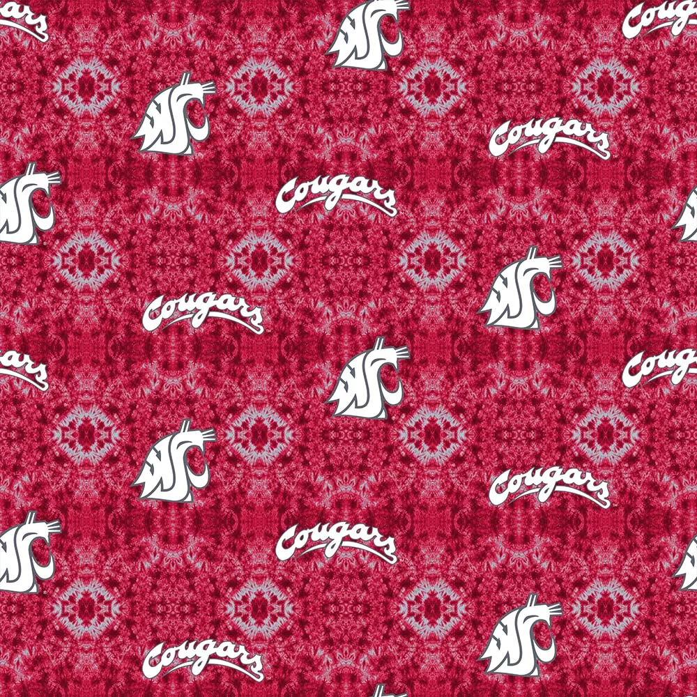 WASHINGTON STATE UNIVERSITY-Flannel Tie Dye-100% Cotton-WAST1191