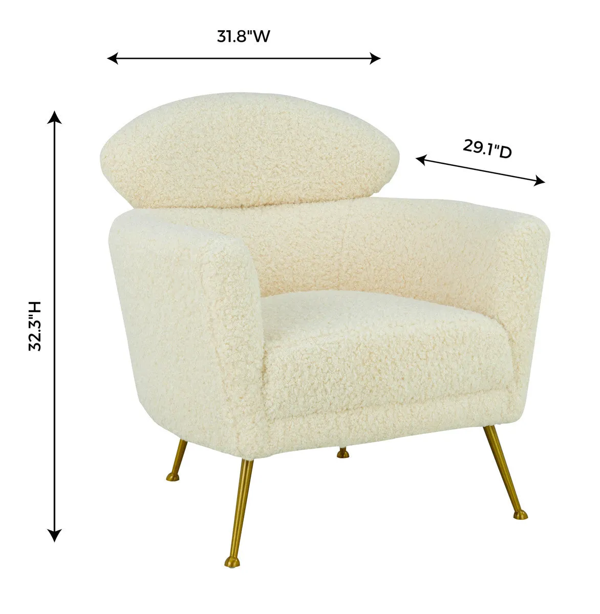Welsh Faux Shearling Chair