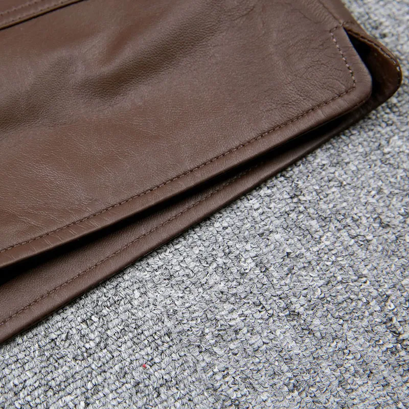 Women Shorts Leather High Waist Wide Leg Sheepskin Leather Pants 2022 Autumn Winter New Elastic Waist Metal Button Design TF4790