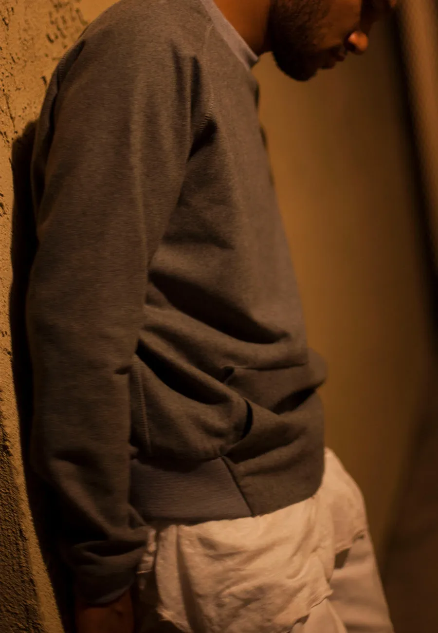 Wool Crewneck - Smoke