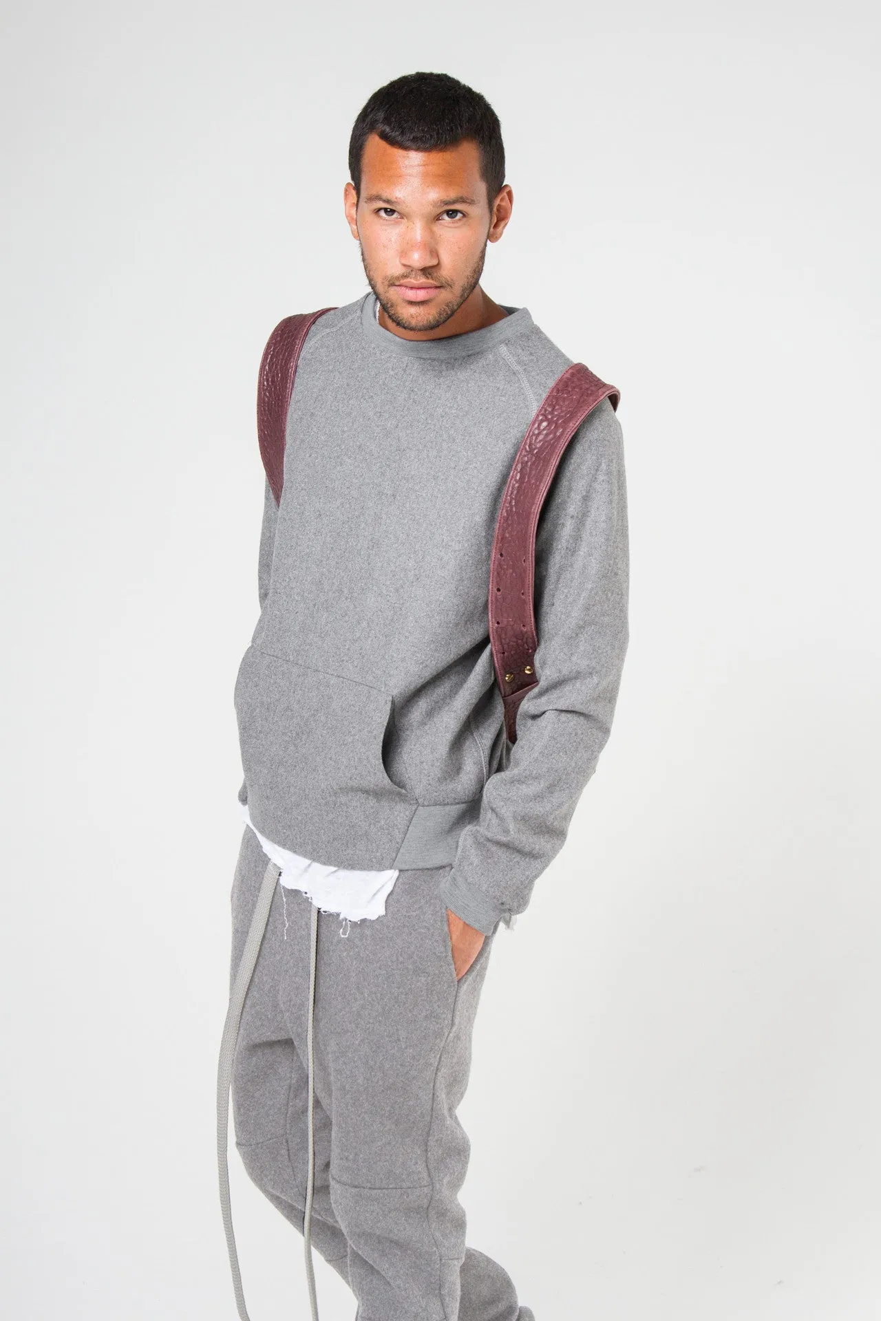 Wool Crewneck - Smoke