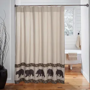 Wyatt Bear Shower Curtain