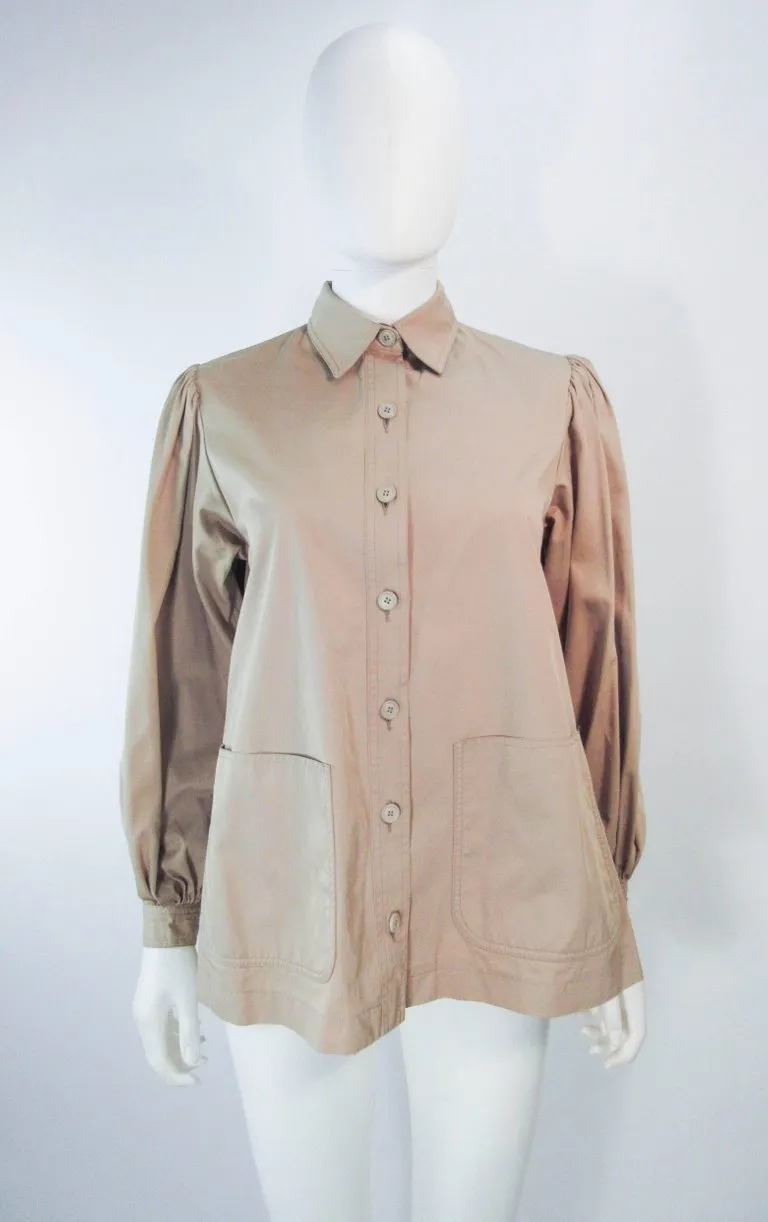 YVES SAINT LAURENT Safari Style Shirt with Pockets