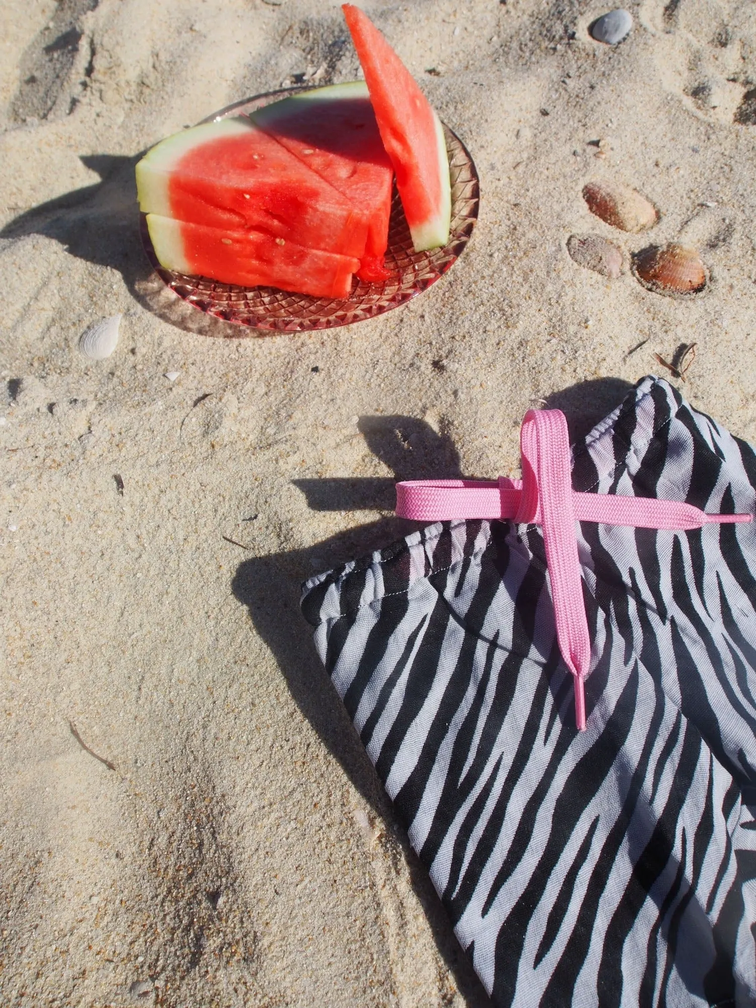 Zebra Linen Shorts