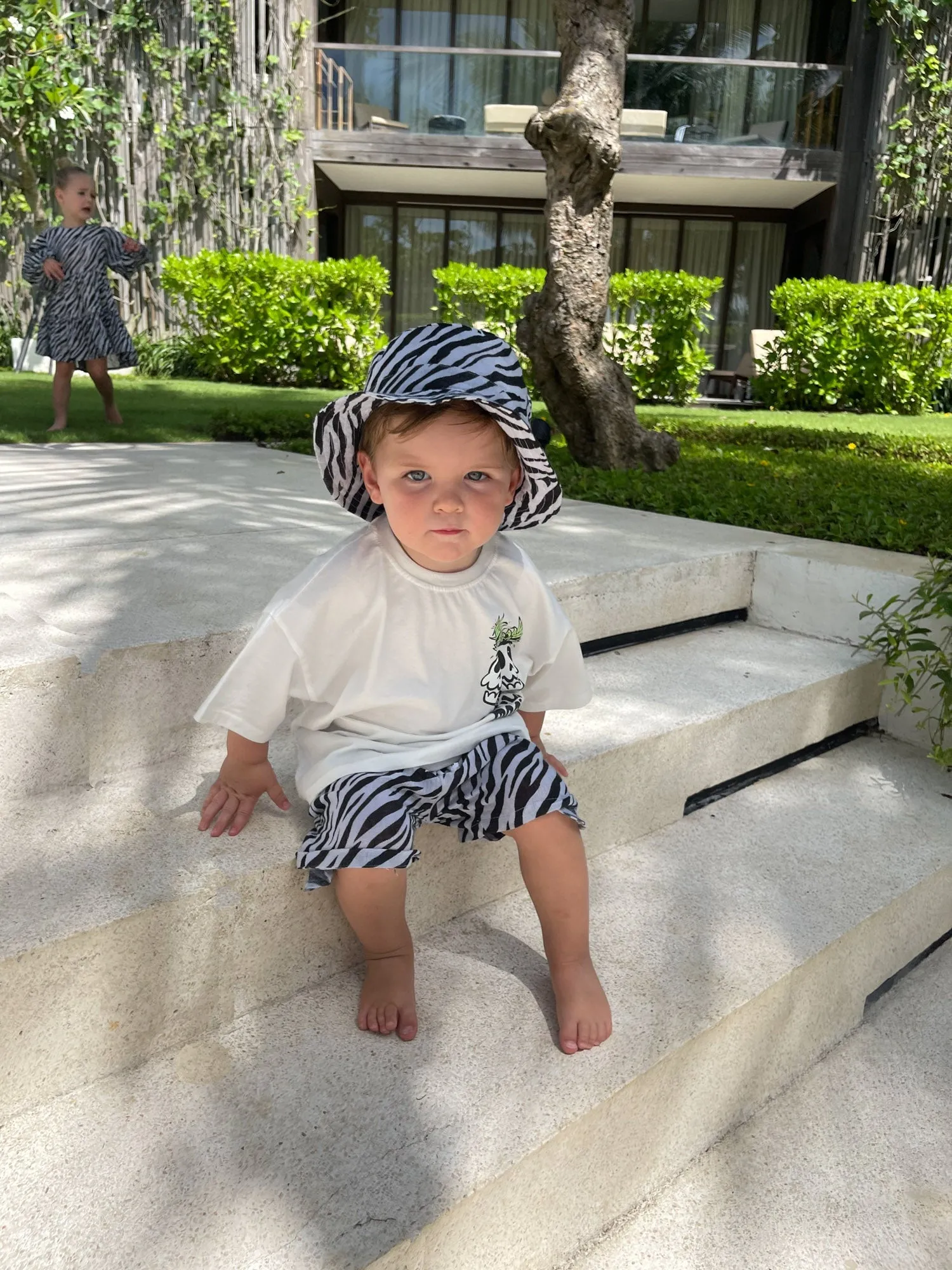 Zebra Linen Shorts