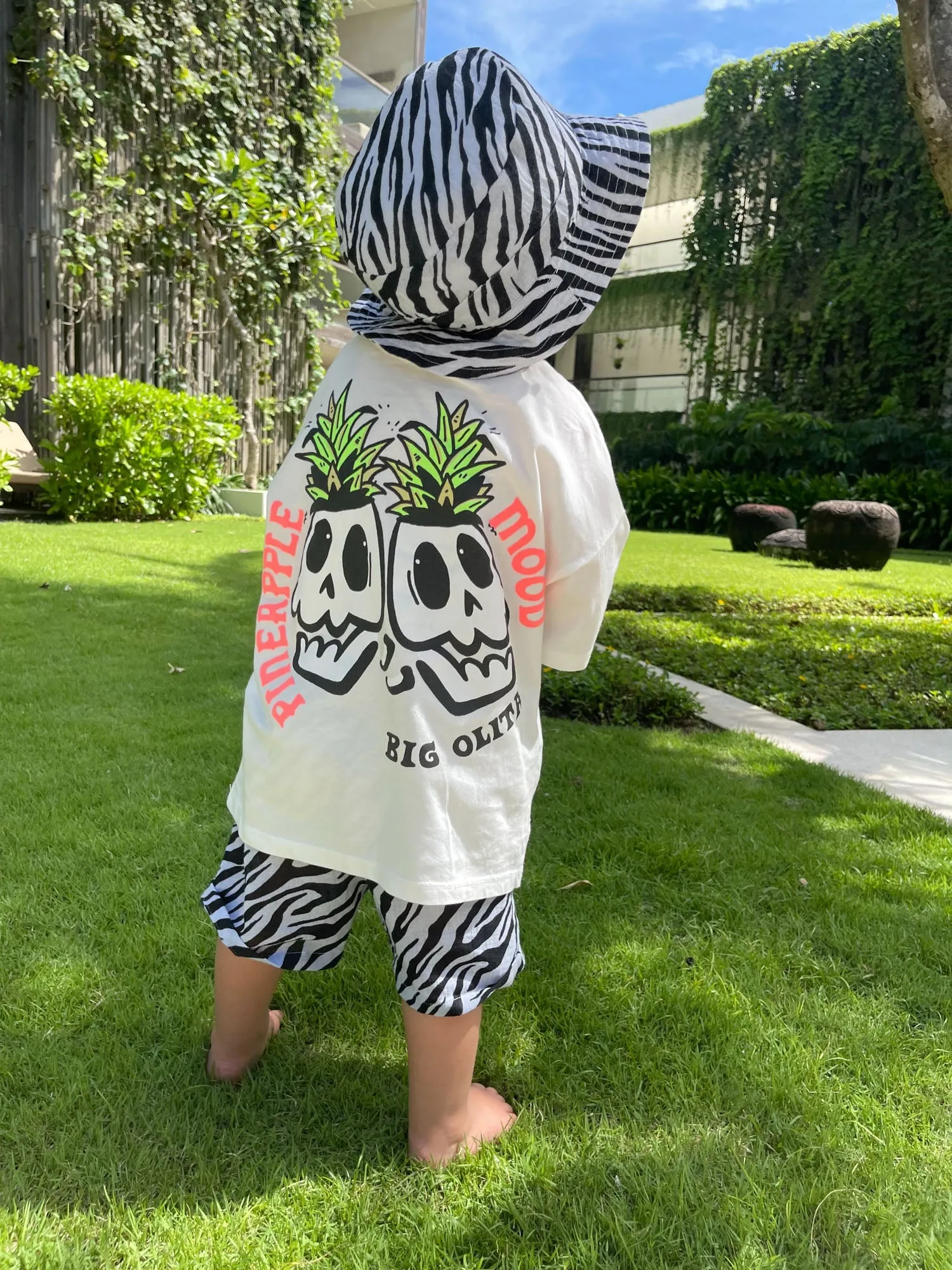Zebra Linen Shorts